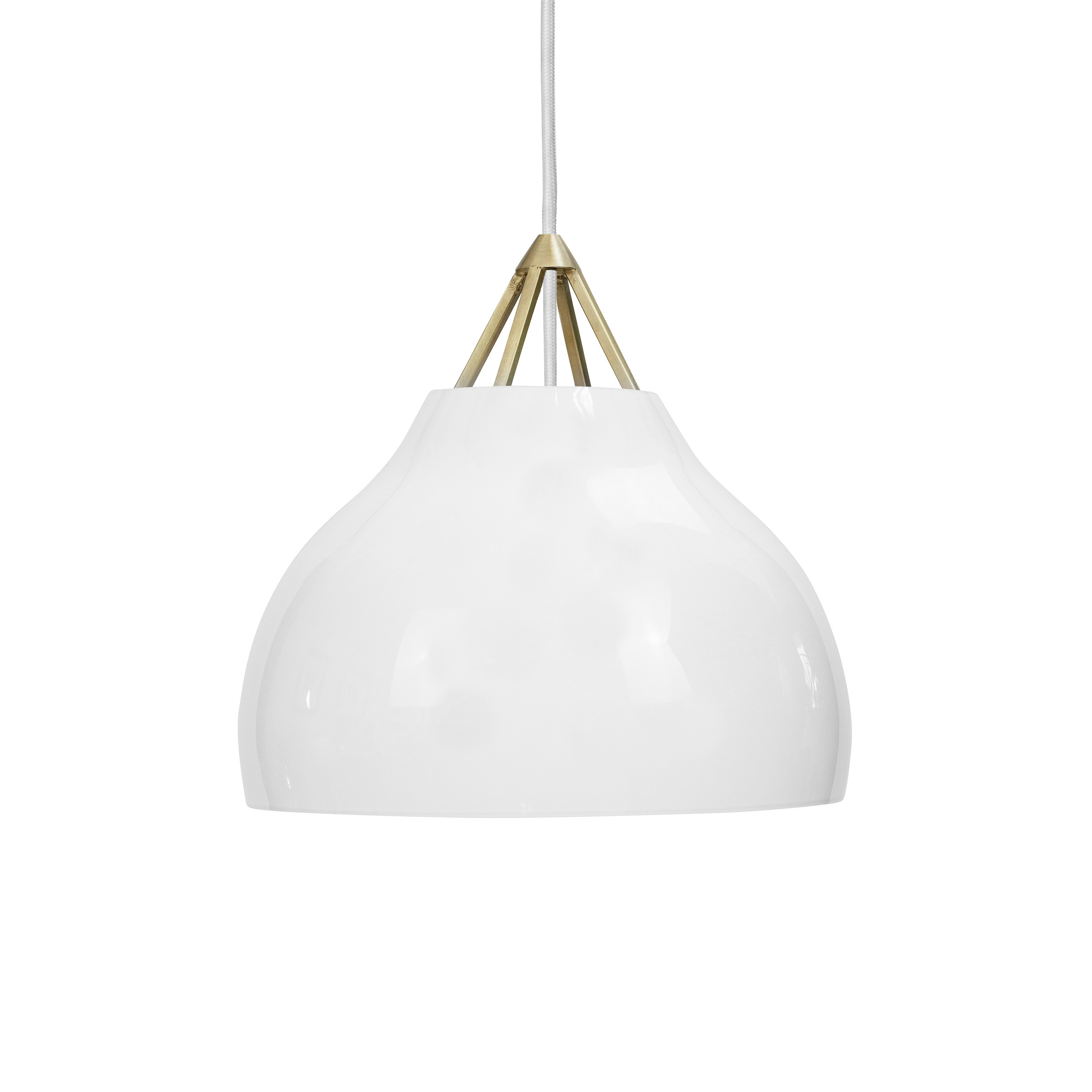 Dyberg Larsen Pyra pendel opal glas/messing