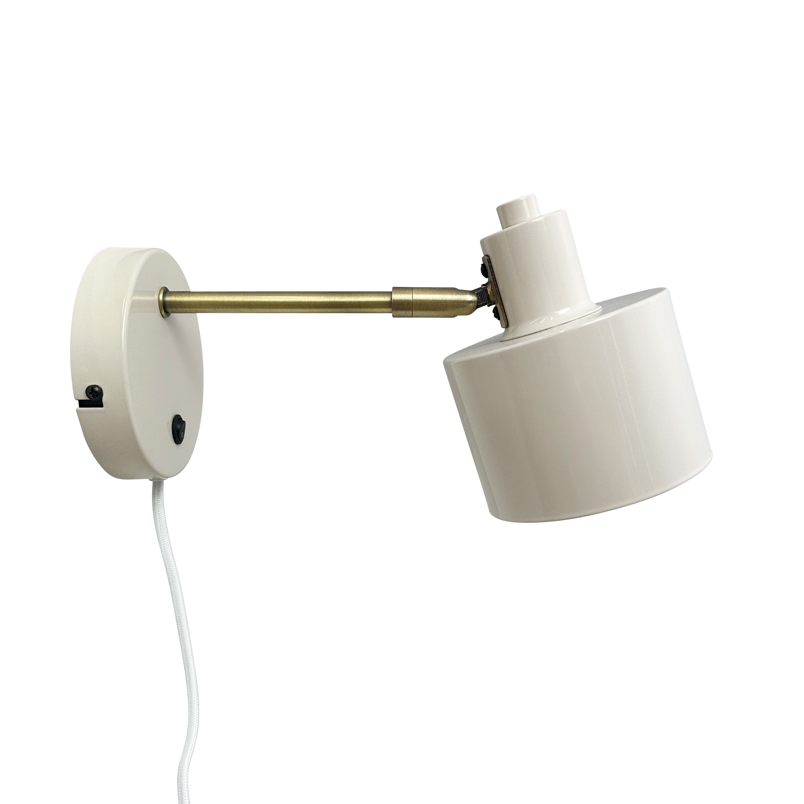 Dyberg Larsen Ocean Beige/ messing/ væglampe