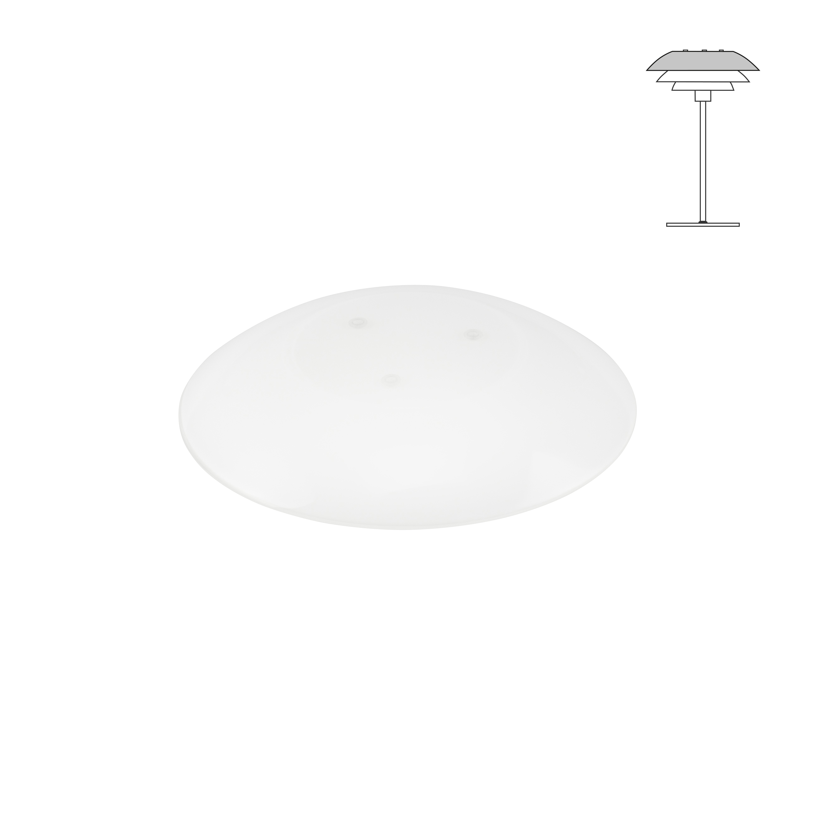Dyberg Larsen DL20 reserveglas, øverste skærm