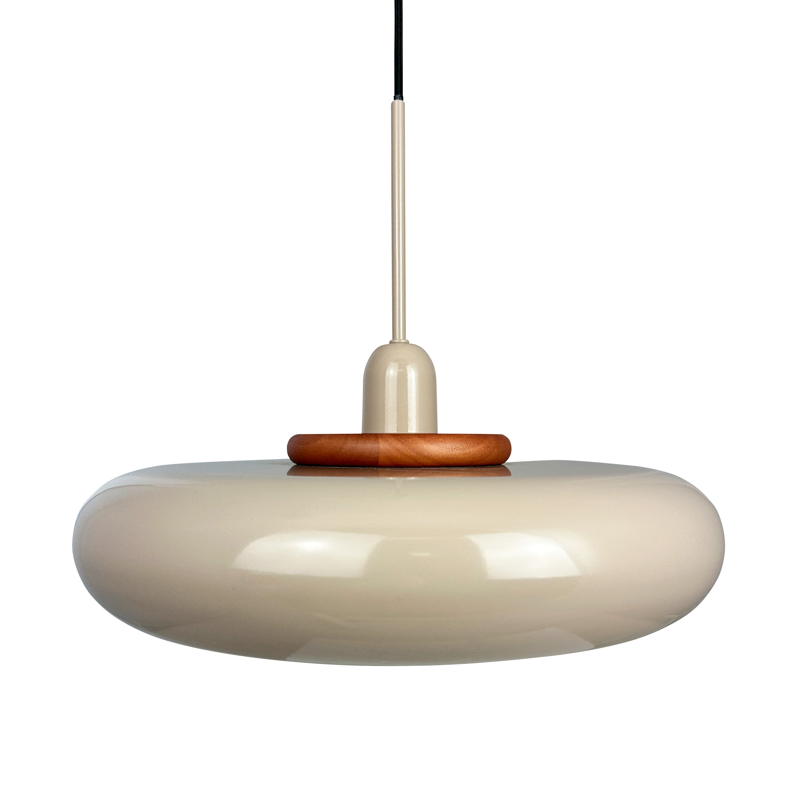 Dyberg Larsen Planet pendel Latte / med latte træ ring