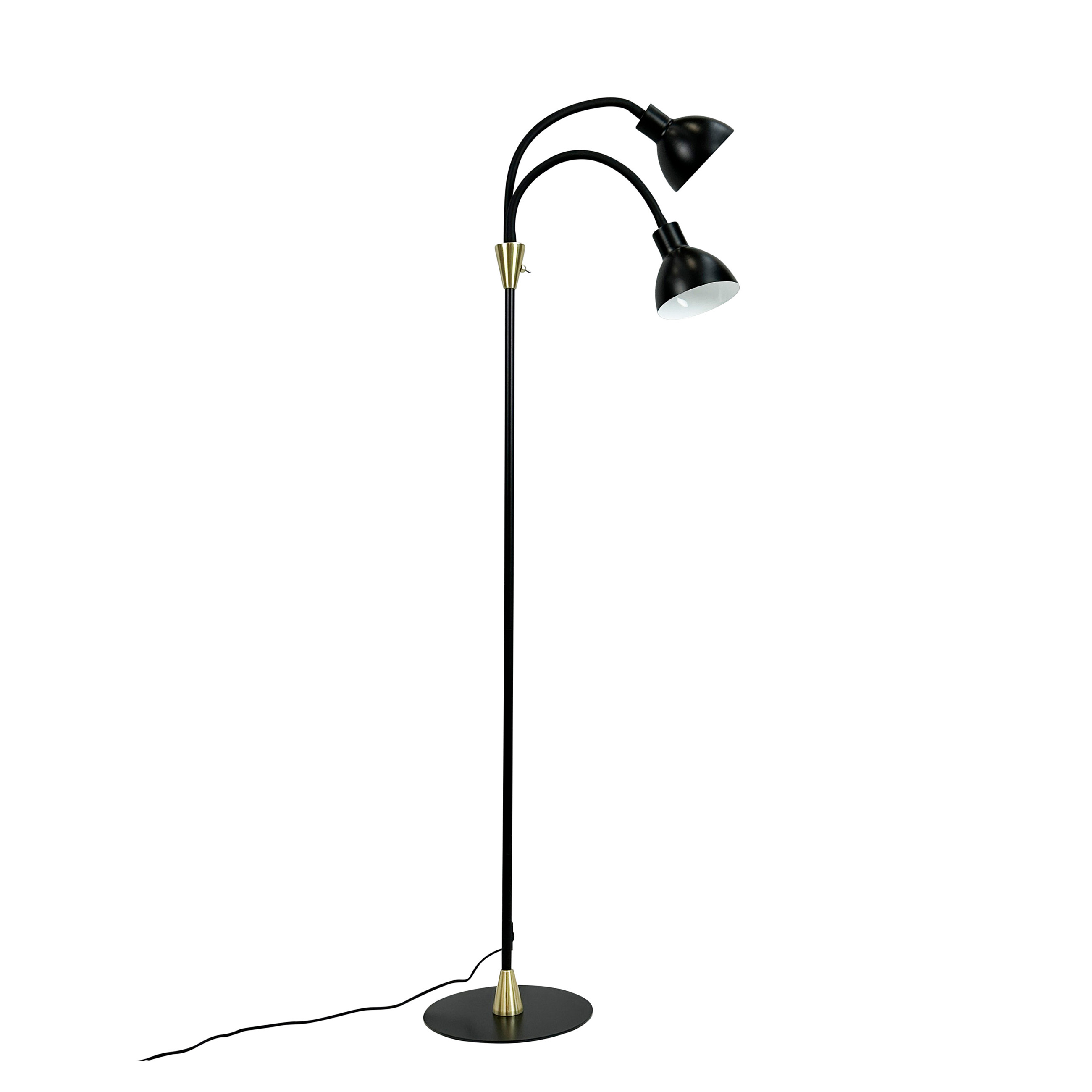 Dyberg Larsen Lilje Gulvlampe sort / messing