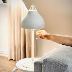 Pyra bordlampe hvid