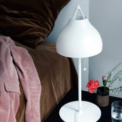 Pyra bordlampe hvid
