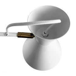 Cindy vglampe hvid med messing