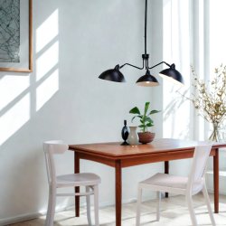 Futura chandelier black