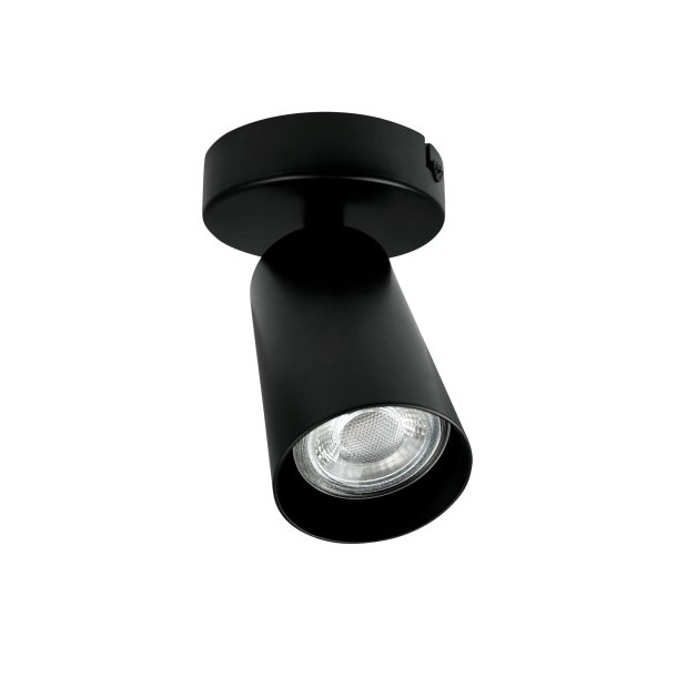 Modern black spotlight for ceiling outlet/lamp outlet