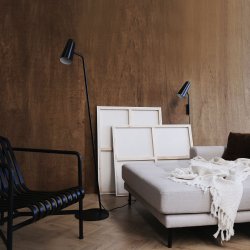 Pallas gulvlampe sort