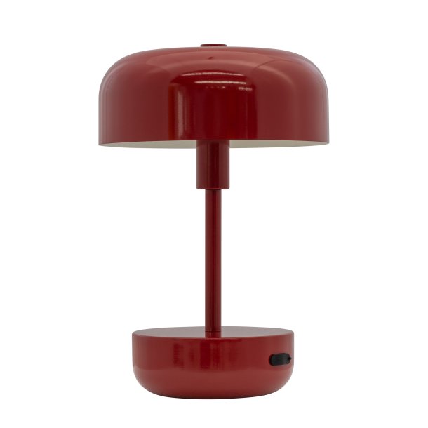 Haipot dark red LED rechargeable table lamp
