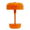 Haipot orange LED genopladelig bordlampe