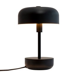 Haipot sort bordlampe