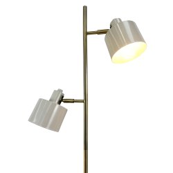 Ocean Beige / messing gulvlampe