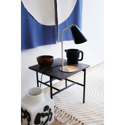 Oswald sort/stl bordlampe