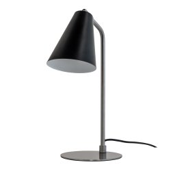 Oswald sort/stl bordlampe