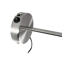 Oswald black/steel wall light