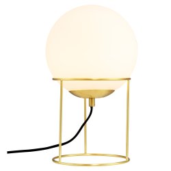 Madrid opal/ messing bordlampe