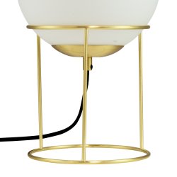 Madrid opal/ messing bordlampe