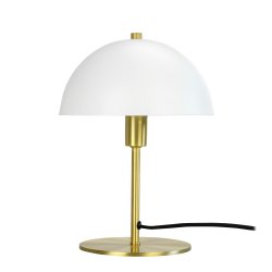 Malm bordlampe hvid/messing