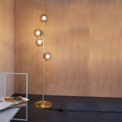 Como gulvlampe messing 