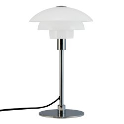 Morph bordlampe hvid D21 opalglas