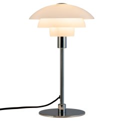 Morph bordlampe hvid D21 opalglas