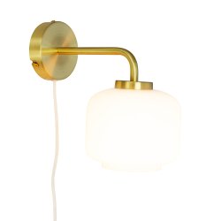  Arp D15 opal/brass wall lamp