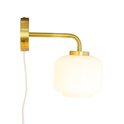  Arp D15 opal/brass wall lamp
