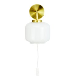  Arp D15 opal/brass wall lamp