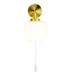  Arp D15 opal/brass wall lamp