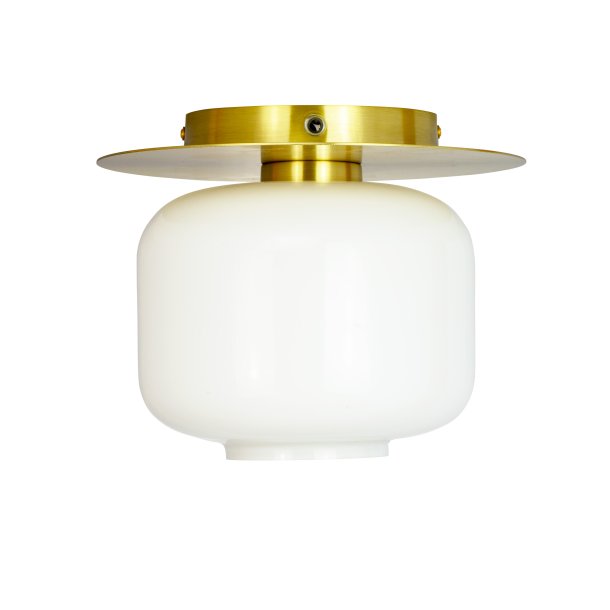  Arp opal/brass ceiling lamp