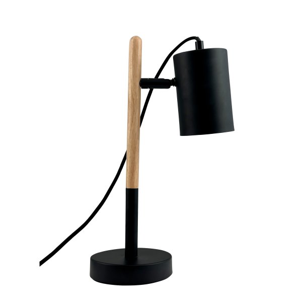 Woody table lamp black/wood 