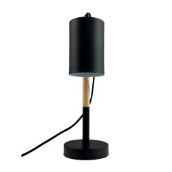 Woody table lamp black/wood 