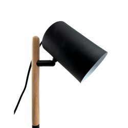 Woody table lamp black/wood 