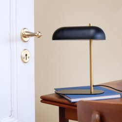 Arch table lamp matt black / brass