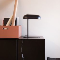 Arch table lamp matt black