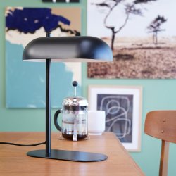 Arch table lamp matt black