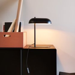 Arch table lamp matt black