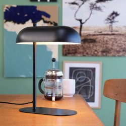 Arch table lamp matt black