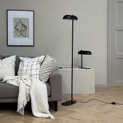 ARCH gulvlampe mat sort / messing