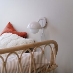 Rose vglampe mat beige