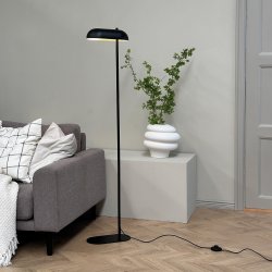 ARCH gulvlampe mat sort / messing