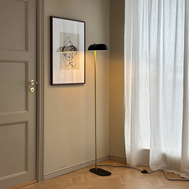 ARCH floor lamp black / brass