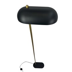 ARCH gulvlampe mat sort / messing