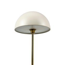 ALONG LED Minibordlampe beige/messing 2 stk. i ske med bakke