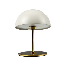 ALONG LED Mini Table Lamp beige/brass - Box of 2