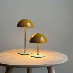 ALONG LED Minibordlampe curry-turkis - ske med 2 stk. 