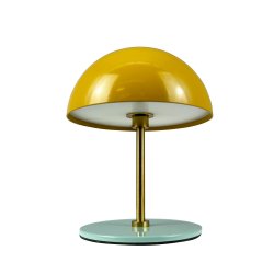 ALONG LED Minibordlampe curry-turkis - ske med 2 stk. 