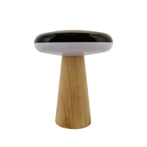 2 Ways LED table lamp with wood base light