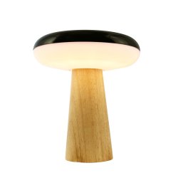 2 Ways LED table lamp with wood base light