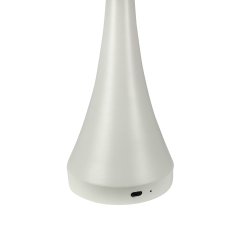 Vienna LED cremet hvid bordlampe