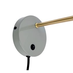 Ocean vglampe oliven/ messing 